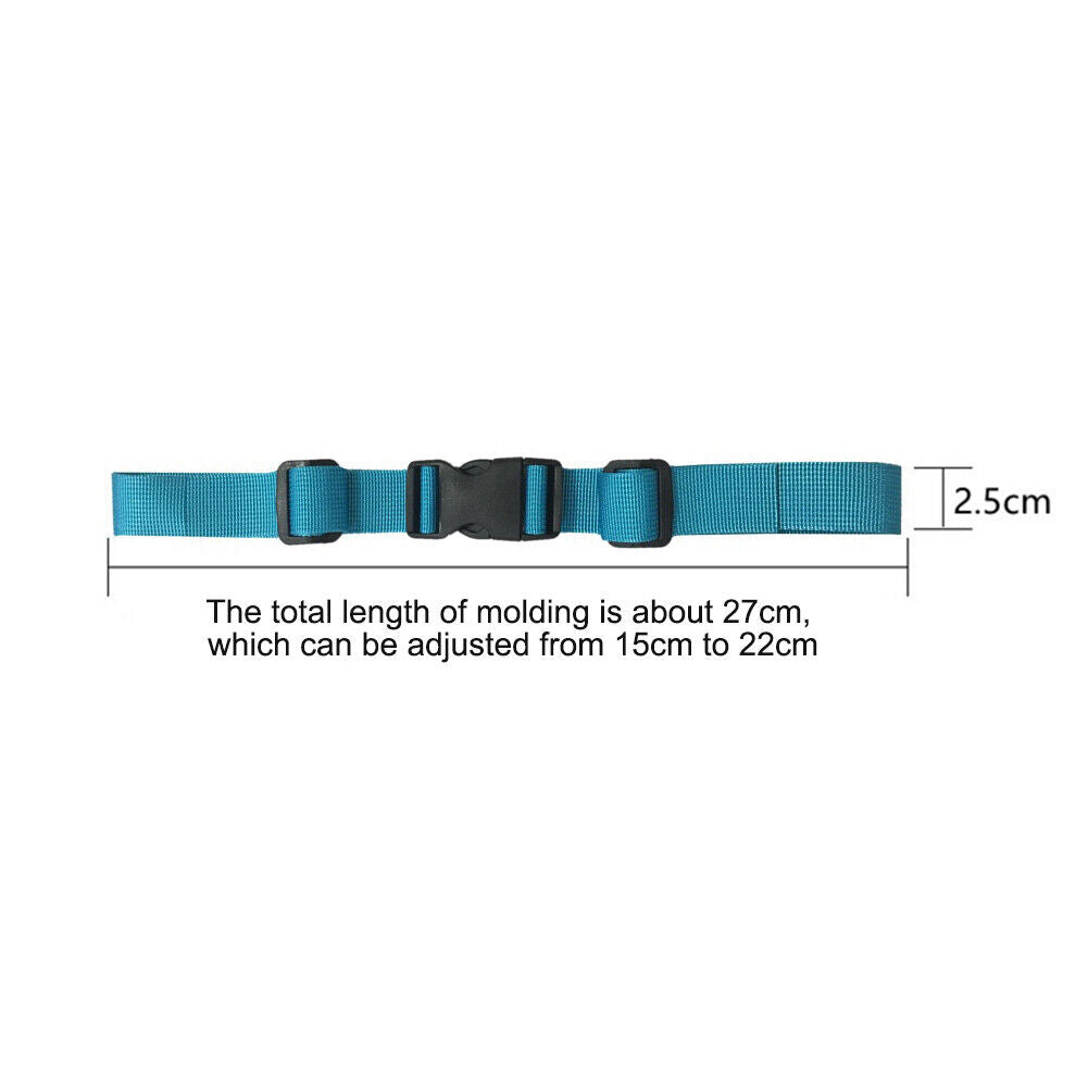 Backpack Shoulder Non-slip Fixed Strap Adjustable Bag Chest Belt (Blue)