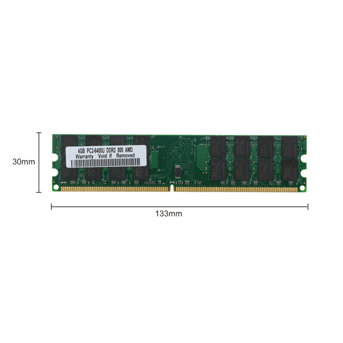 Memory RAM DDR2 4GB 24 Pin 800 MHz DDR2 Desktop Memory Module (Army Green)