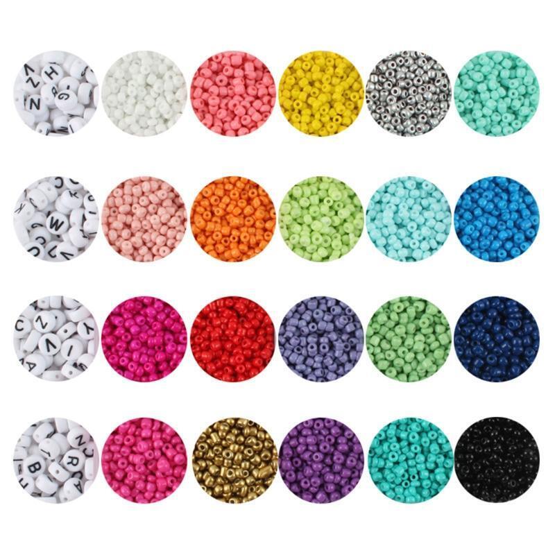 10200pcs Small Colorful Plastic Beads Mixed Pack for DIY Jewelry Accessories