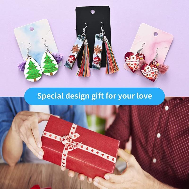 Sublimation Blank Heat Transfer Earrings Various Shapes Pendants with Jump Rings