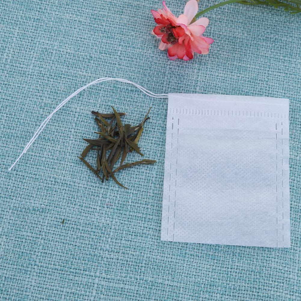 100pcs Drawstring Home Medicine Bag Empty Tea Spice Seal Filter Bag(7X9cm)