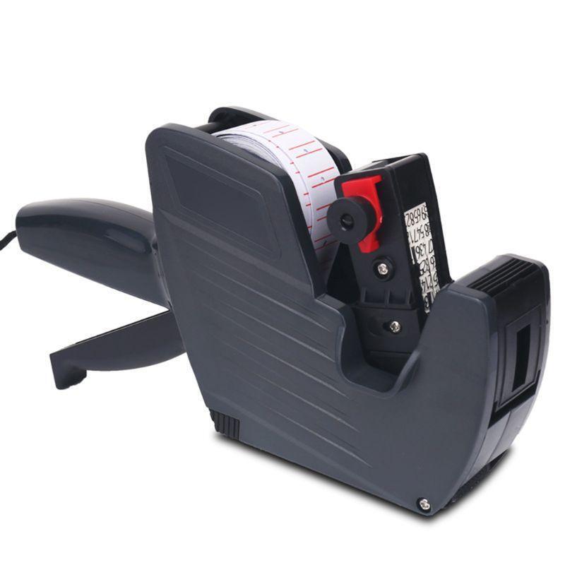 8 Digits Price Tag Gun Labeler Labeller with Red Lines Label Paper Retail Store