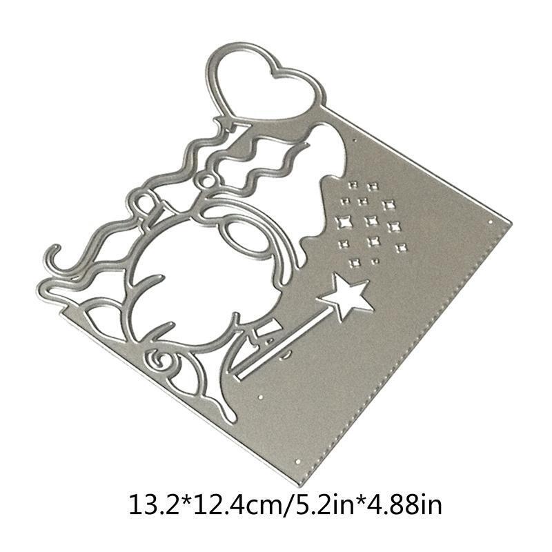 Heart Gnome Metal Cutting Dies Stencil DIY Scrapbook Album Paper Card Template