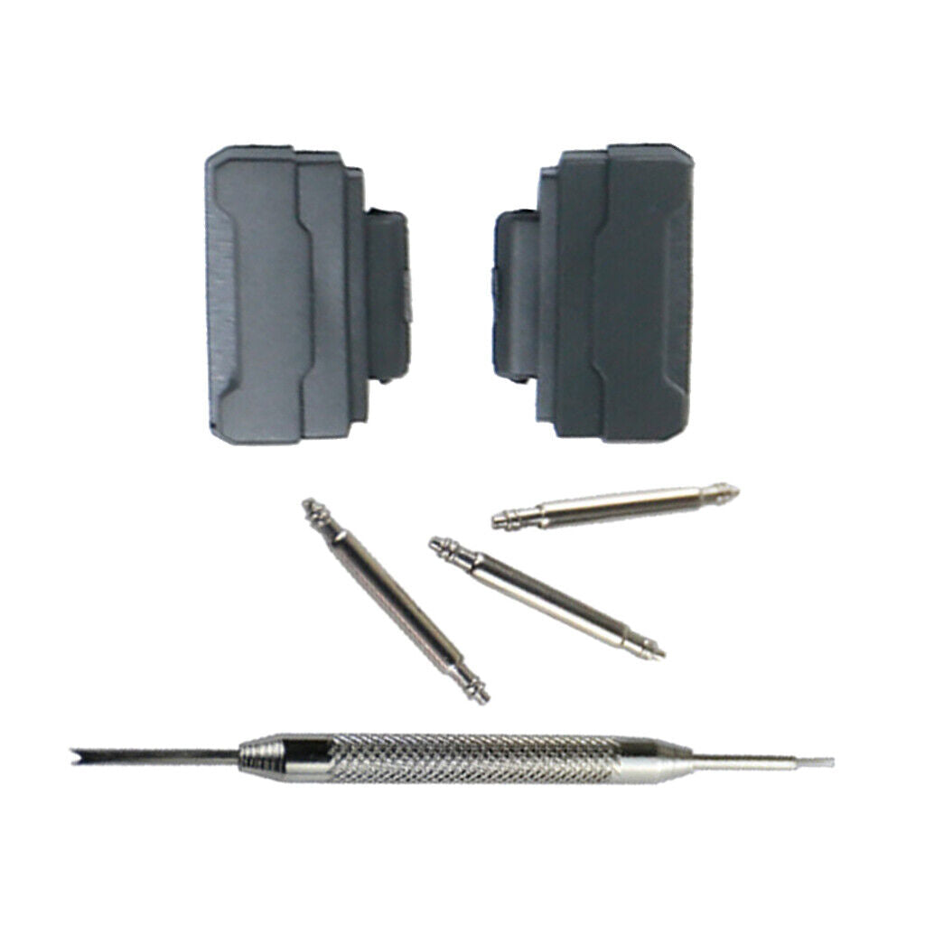 Strap Adapters Kit&Tool for 14mm Lug Width   BA110 120 Black