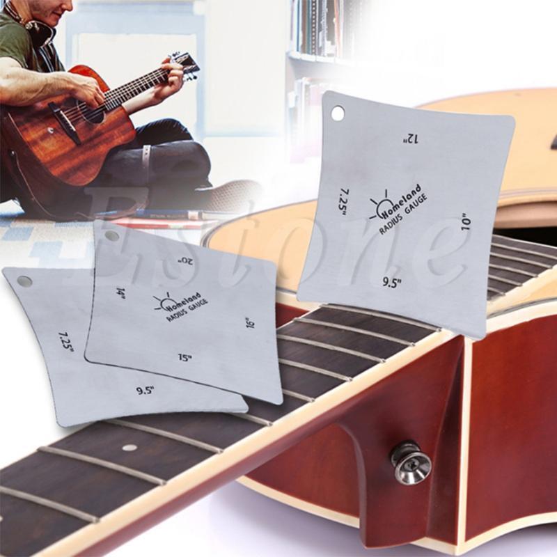 2pcs Guitar Radius Gauge Guitar Fretboard Measure Tool Accessory Parts