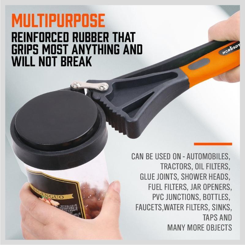 Strap Wrench Plumbing Grip Wrench Oil Filter Wrench Set with Max Dia 4" & 6"