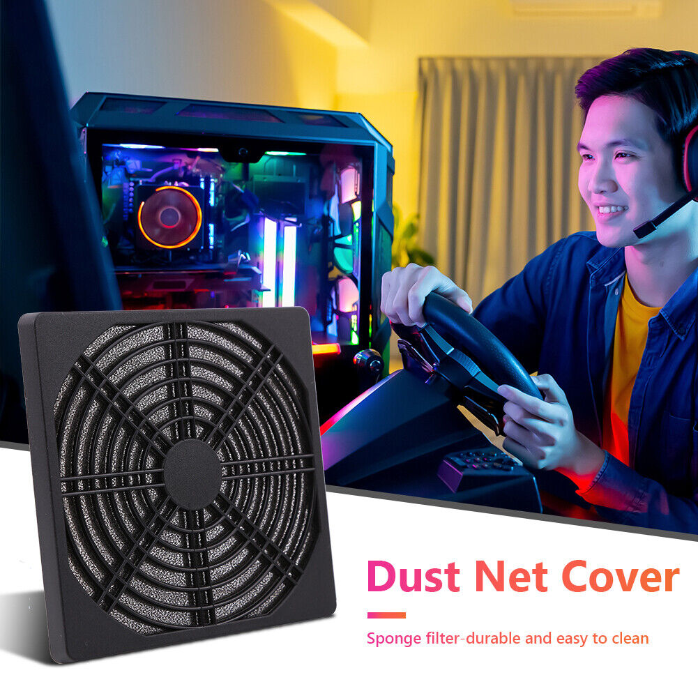 5pcs 60mm PC Computer Case Fan Dust Filter Screen Plastic Dustproof Grills