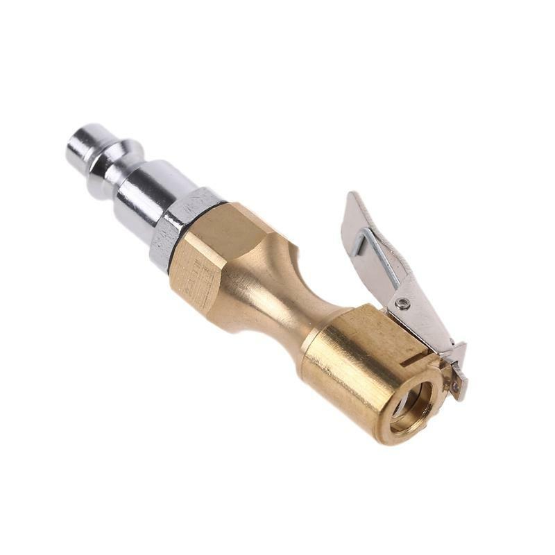Heavy Duty Brass Air Chuck Set Lock on Tire Inflator Chuck Ball Air Chuck