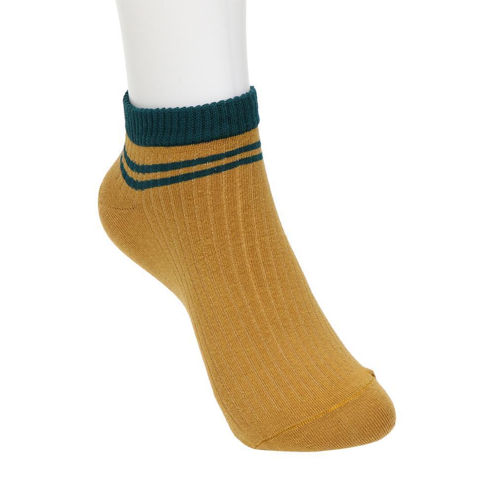 Absorb Sweat Breathable Striped Clothing Accesories Sports Stockings Boat Socks