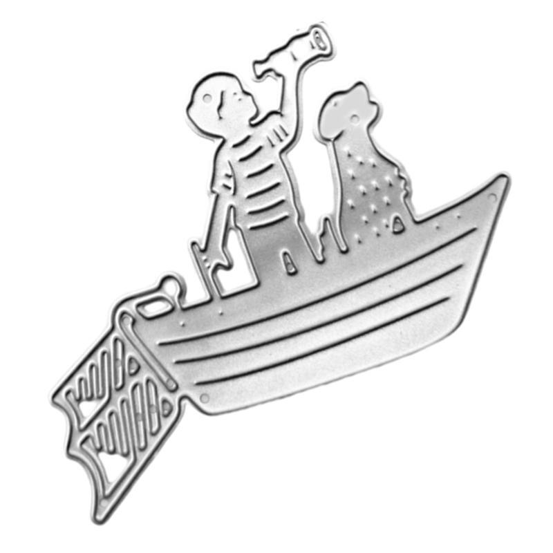 Kid Dog Boat Metal Cutting Dies Stencil Scrapbooking DIY Album Stamp Paper Card
