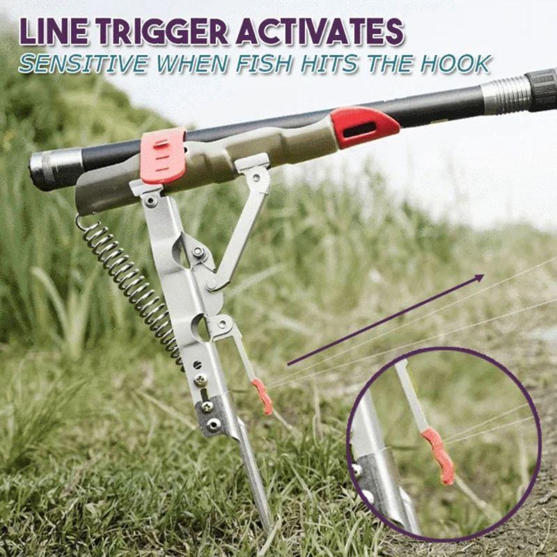 Stainless Steel Rod Stand - Rod Holder for Bank Fishing Automatic Spring Fishing