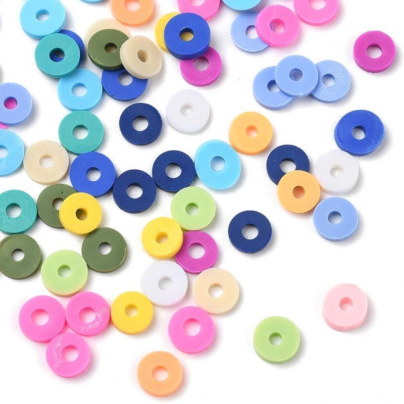 Bracelets Beads Set Clay Beads Flat Bead Charms Set DIY Jewelry Making Kit