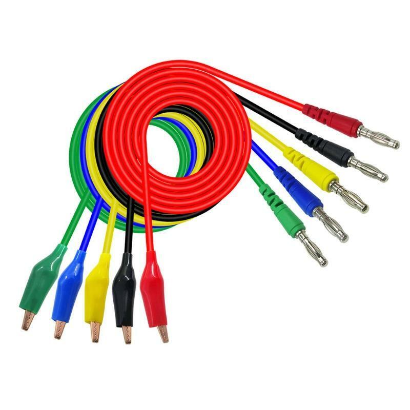 Alligator clip to Banana plug test lead test probe connect to 4mm banana plug