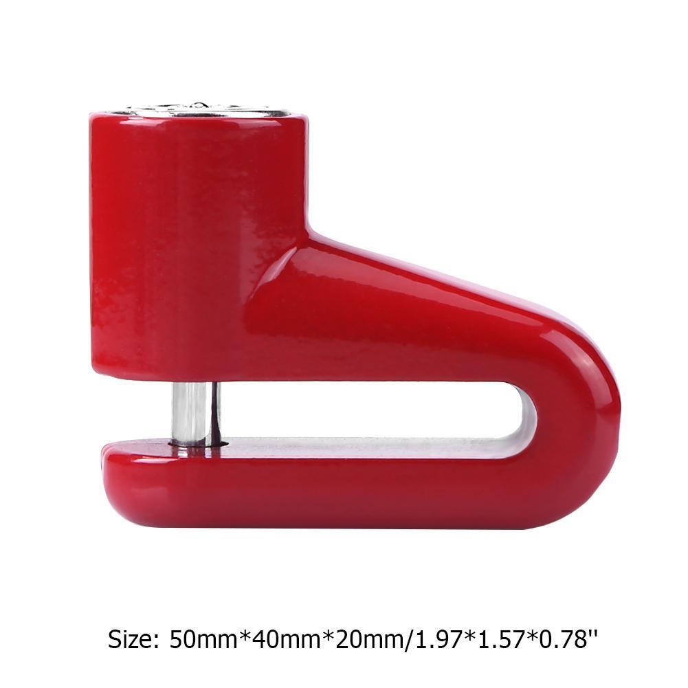 Anti-theft Disk Disc Brake Rotor SafetyLock for Scooter Motorcycle (Red)