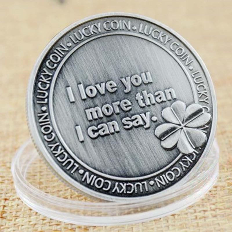 Love Commemorative Coin Metal Art Collectible Ornament Decor Supplies
