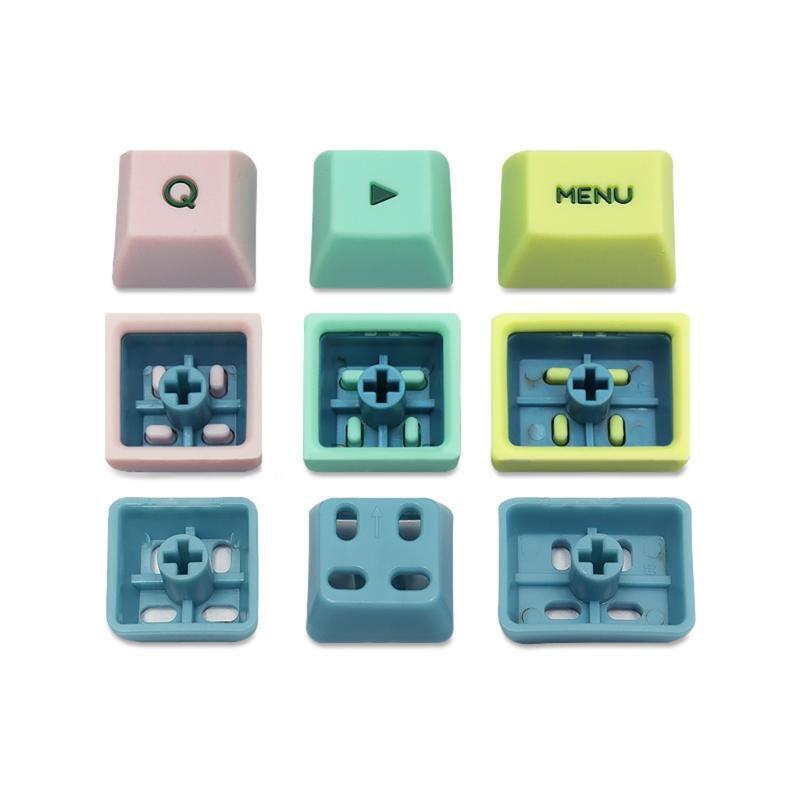 Silicone Waxy Pink Keycap GK2 Profile for Mechanical Keyboard Keycap GK64 tda68
