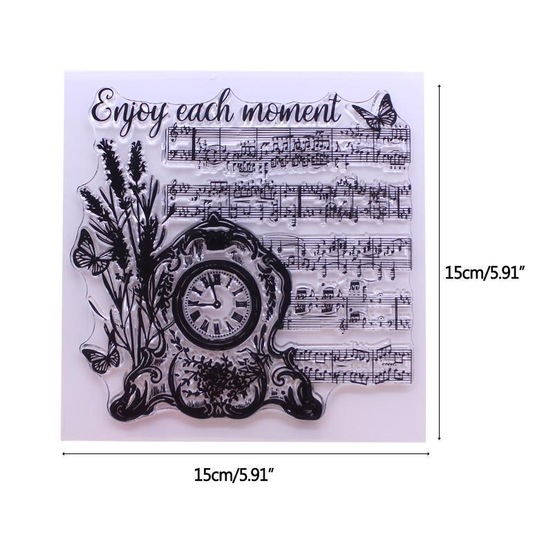 Enjoy Each Moment Clear Stamp Seal Handmade Crafts Embossing Decor