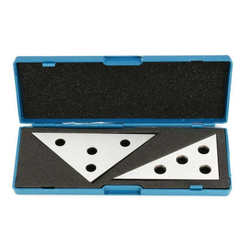 Right Angle Block Gauge Set Milling Ground Gauge Scale Square Ruler 30-90 Degree