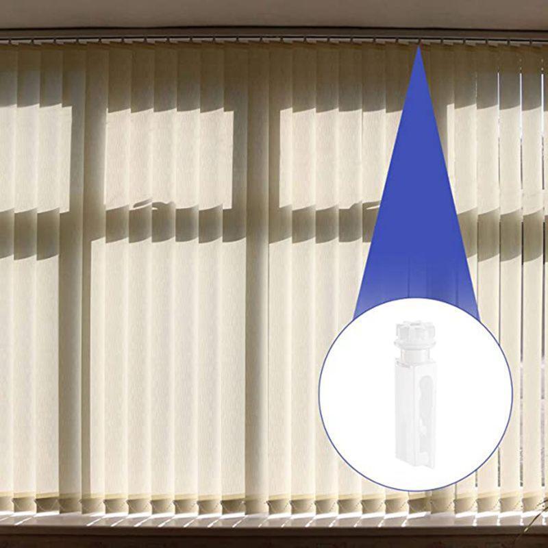 Vertical Blind Stem Replacement White Stems with Gears Set Replace Pulley