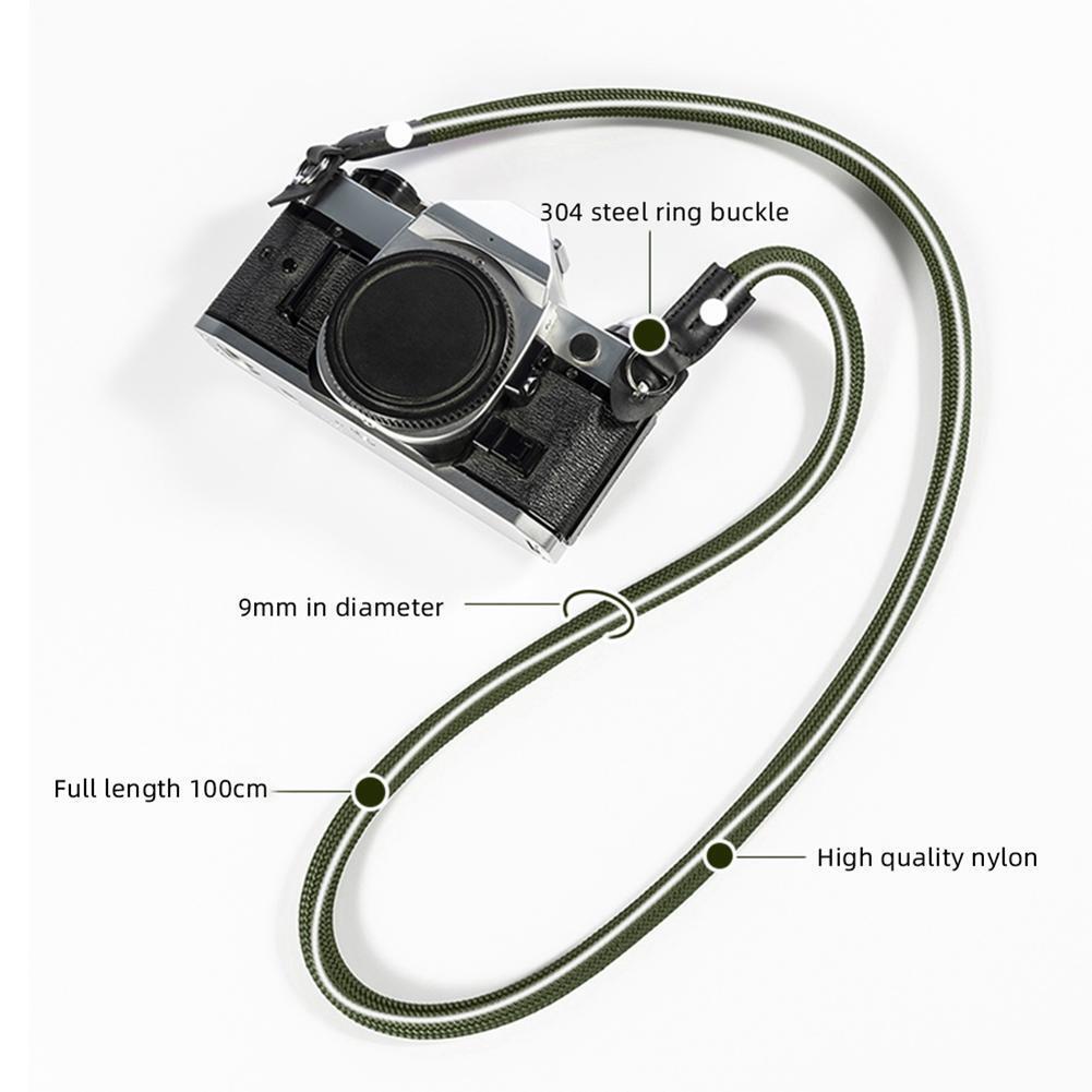 Nylon Rope Camera Shoulder Neck Strap Belt for DSLR Camera (Army Green)
