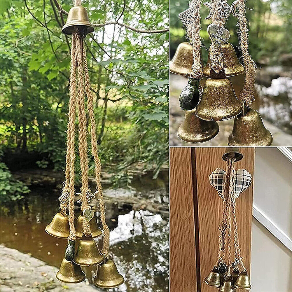 6pcs Blessing Bell Evil Spirit Witch Wind Chime Charm Witchcraft Home Decor