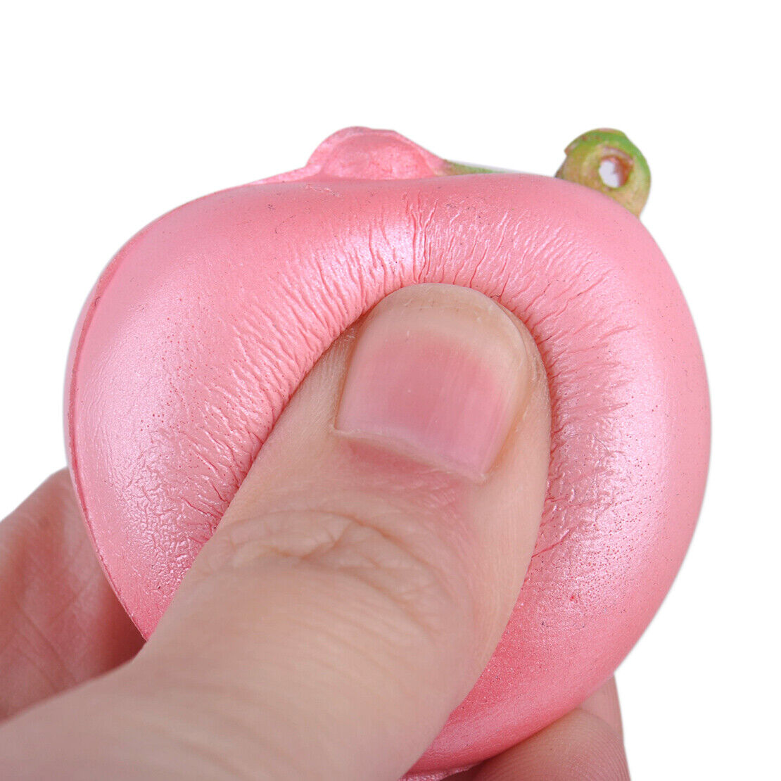 3.5cm Peach Scented Fruit Bread Slow Rising Charm Keychain Phone Strap Li