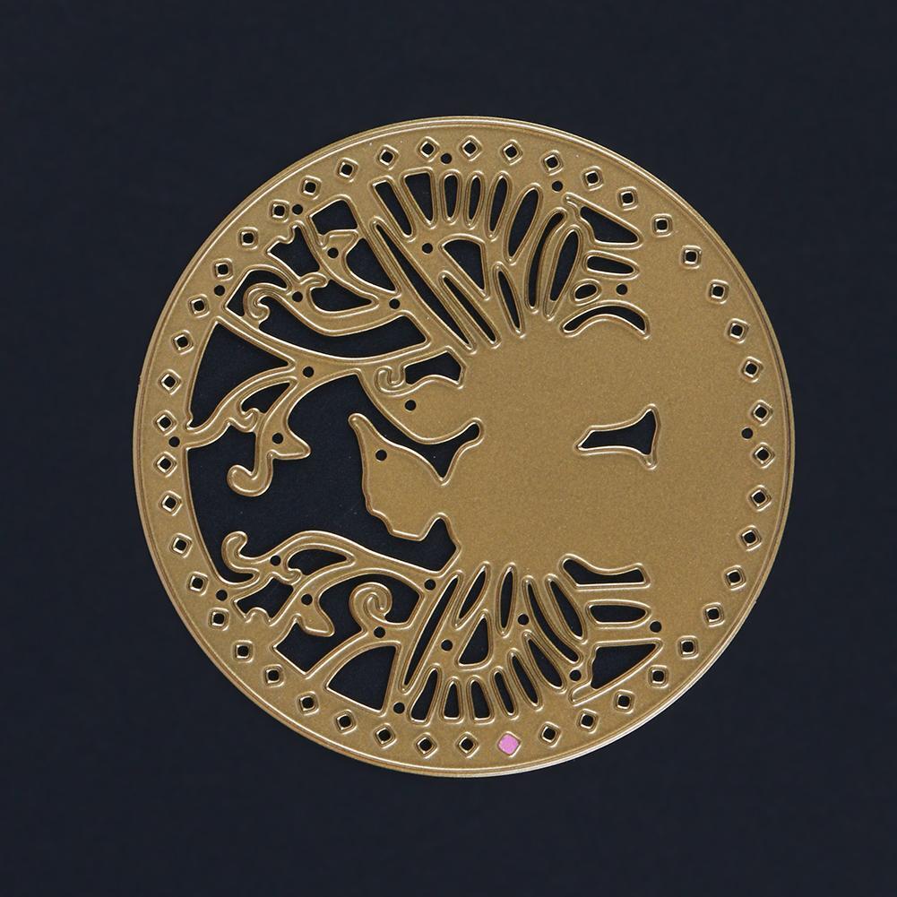 Circle Shape DIY Metal Scrapbook Embossing Cutting Die Stencil Craft Decor