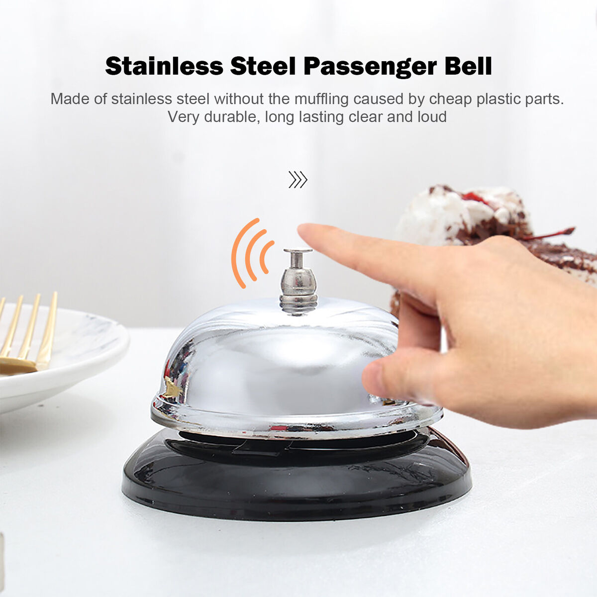 Call Bell - Reception Ringing Desk Bell Service Bell for Elderly and Kids