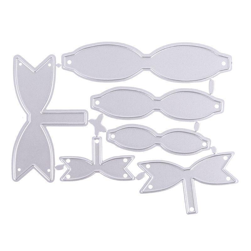 Ribbon Bows Metal Cutting Die DIY Valentine Greeting Cards Making Supplies