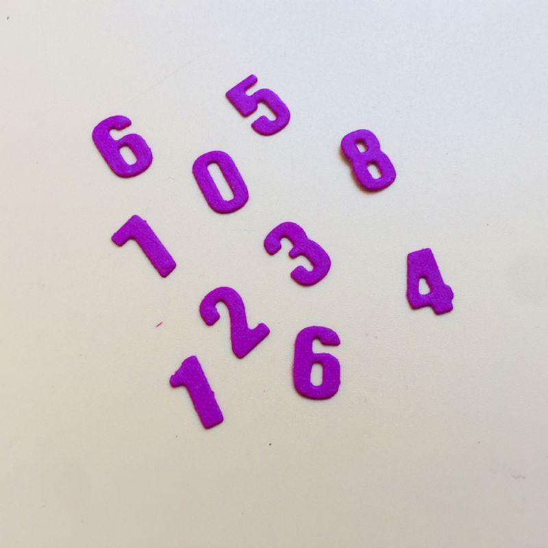Numbers Metal Cutting Dies Stencil Scrapbooking DIY Album Stamp Paper Emboss