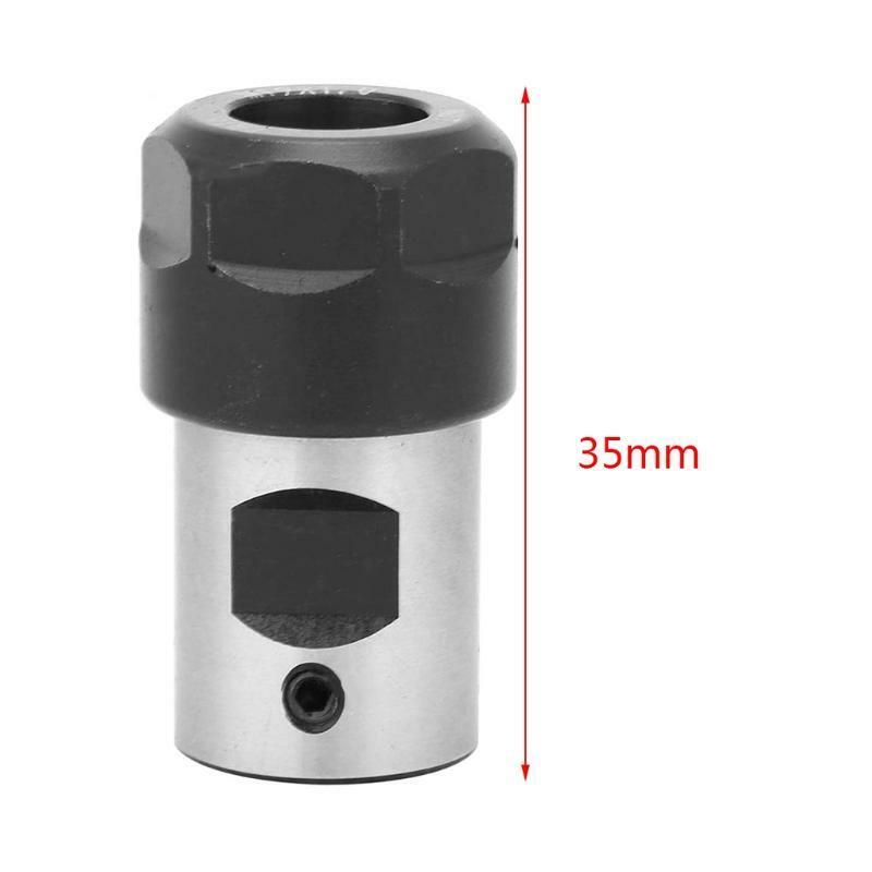 ER16 Inner 8mm/0.31'' Collet Chuck Motor Shaft Spindle Extension Rod Adapter