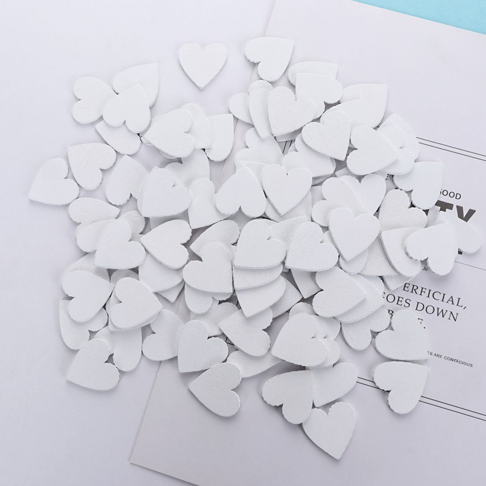 DIY Crafts Decoration Ornament Embellishment Scrapbooking Natural Wood Heart