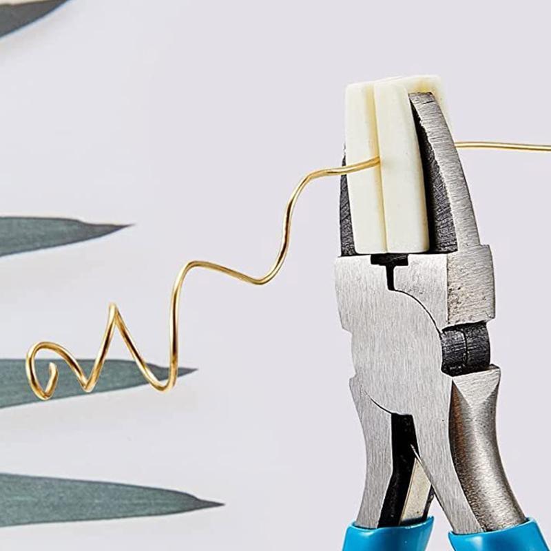 5Pieces Step Mandrel Nylon Tip Chain Nose Plier Round Bead Working Metal Jewelry