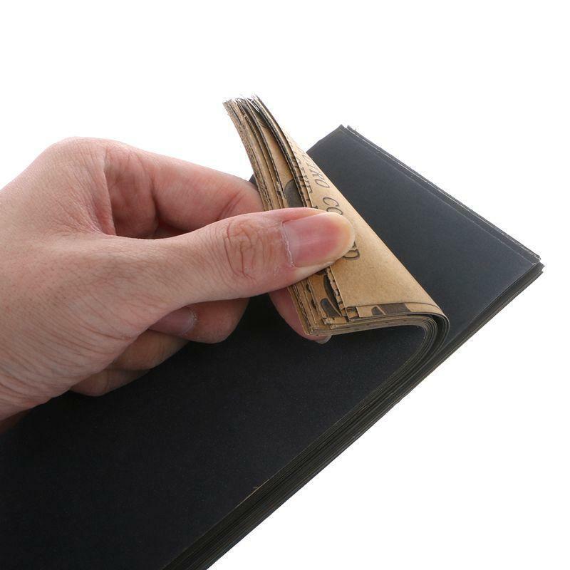 72pcs Wet Dry Abrasive Paper Sheets Waterproof Polishing Sandpaper Grinding 400