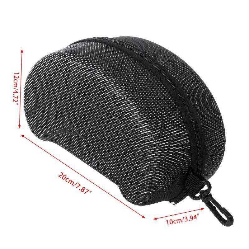 Protection EVA Ski Goggle Case Sunglasses Carrying Zipper Buckle Hard Box Holder