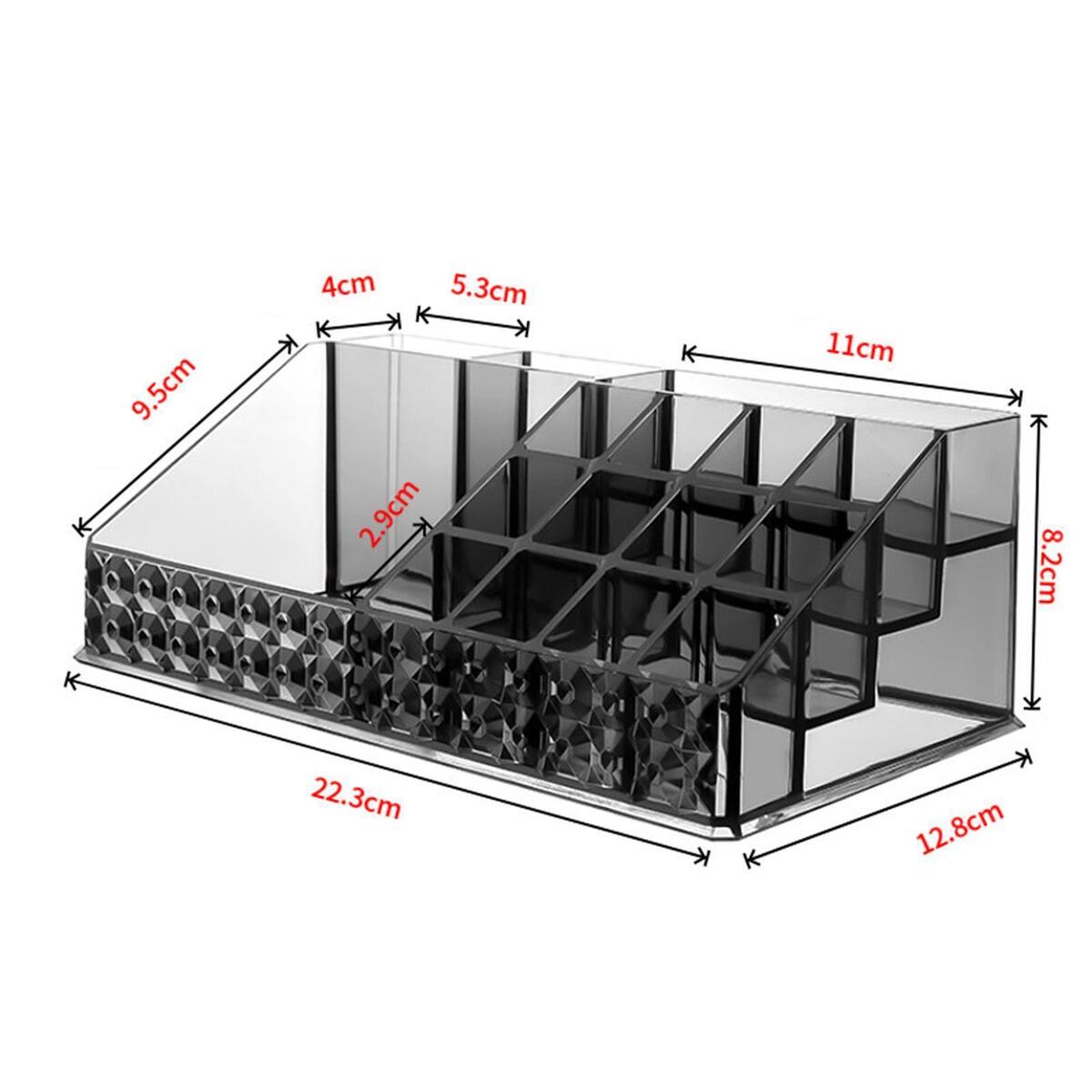 Makeup Organizer Cosmetic Storage Box Container for Desktop Bedroom Jewelry