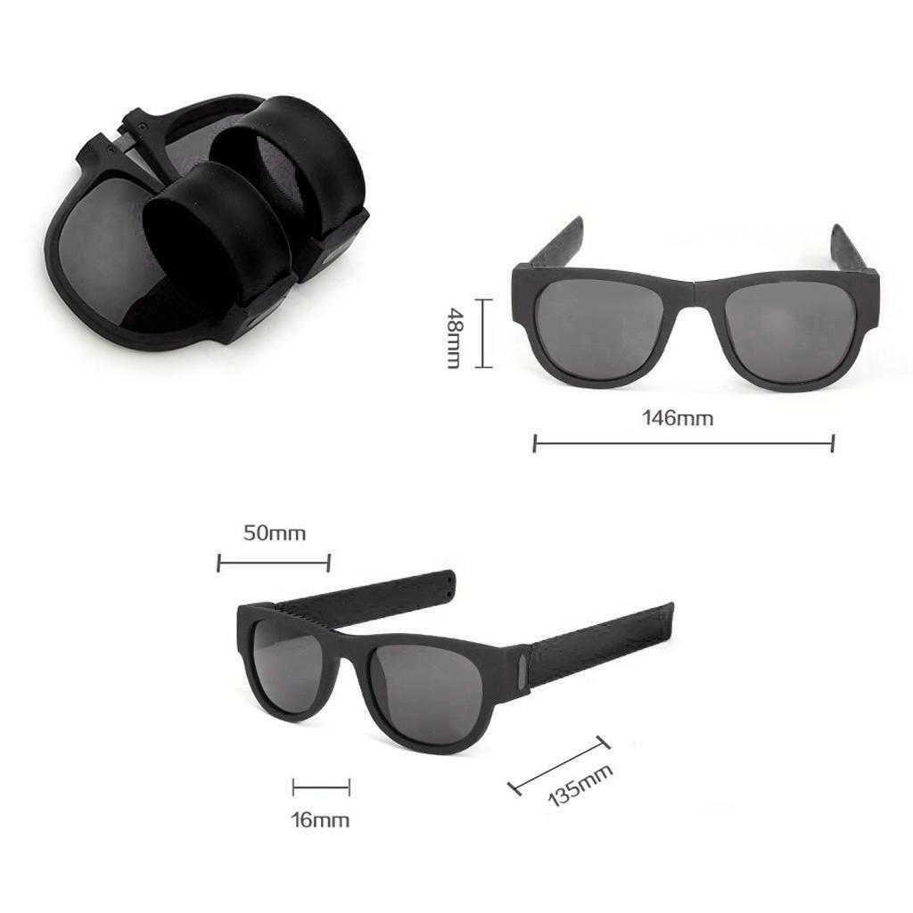 Fashion  Folding Sunglasses Outdoor Sun Glasses Wristband Traveling