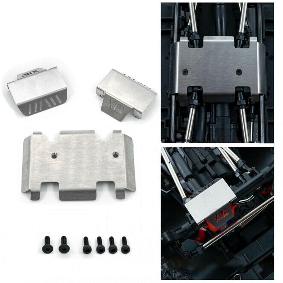 Chassis Armor Differential Lock Armor Plate Armor for 1/10 EX86190 RC Car Parts