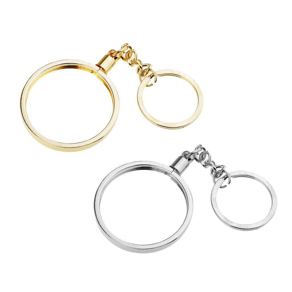 2Pc   Keyring Holder Key Chain  Men  Creative Pendant 40mm