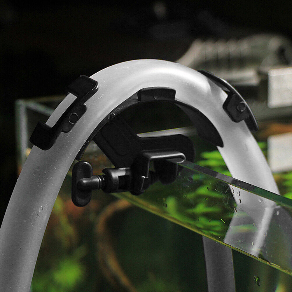 Fish Tank Water Change Fixing Clamp Aquarium Filtration Hose Clip (Black)