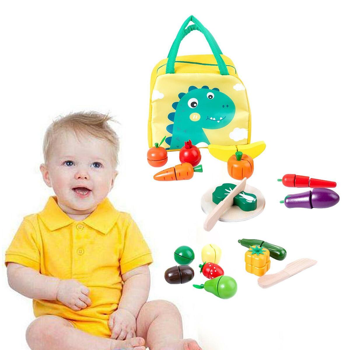 Fruit Vegetable Food Cutting Set Learning Interactive Food Playset
