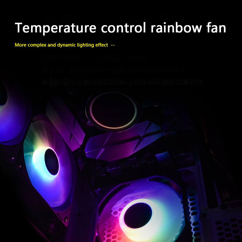 ID-COOLING XF-12025 12cm 3 Pin ARGB CPU Fan DC 12V Colorful Cooler Radiator