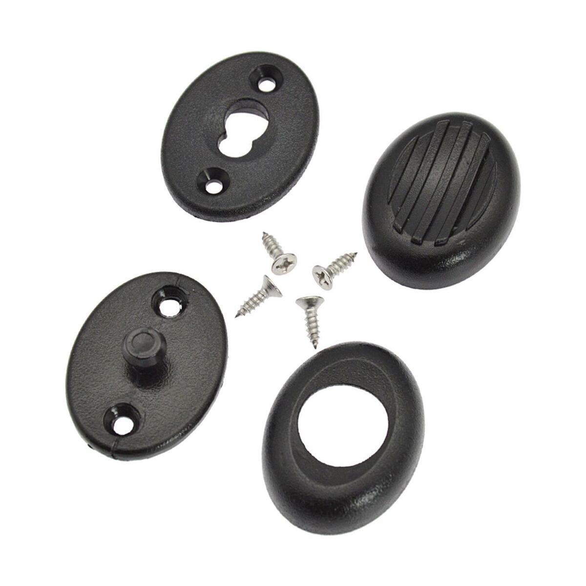 Wetsuit Fastener for Diving Suit Surfing Suit Slide Buckle with Screw Black