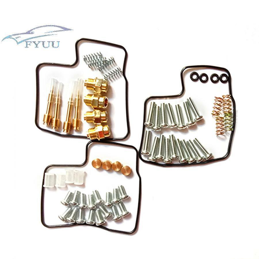 4 Sets for VF700C VF700F VF750F Carburetor Repair Kit w/ Gasket Screw Spring
