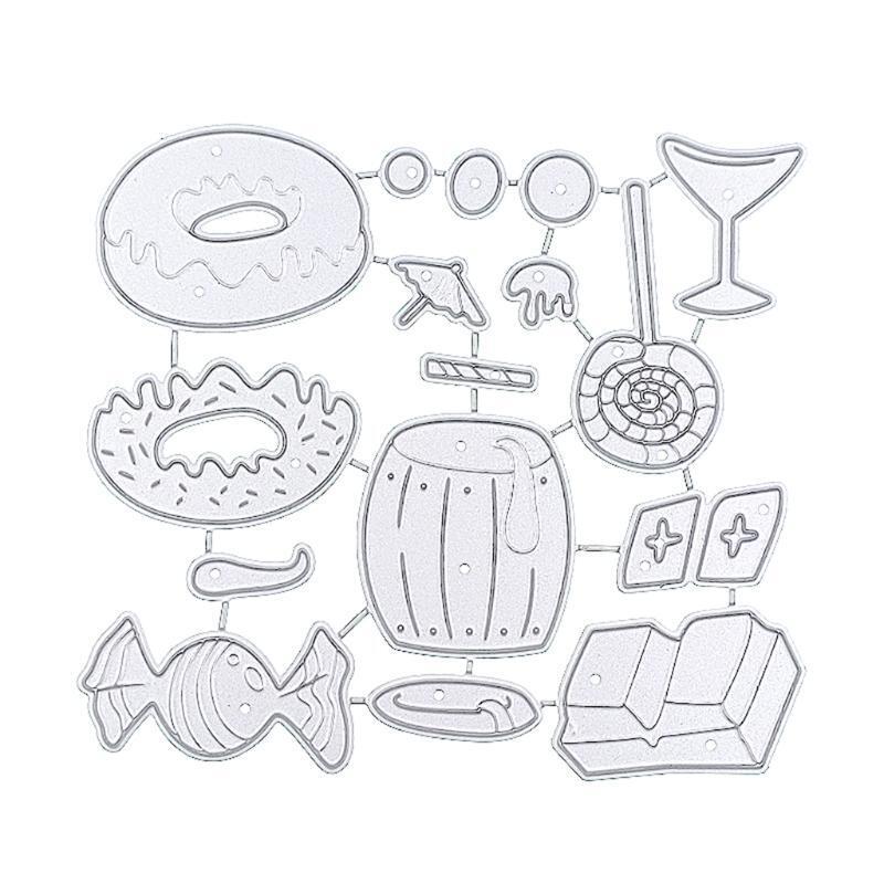 Creative Low Tea Cutting Die for DIY Wedding Birthday Christmas Party Decoration