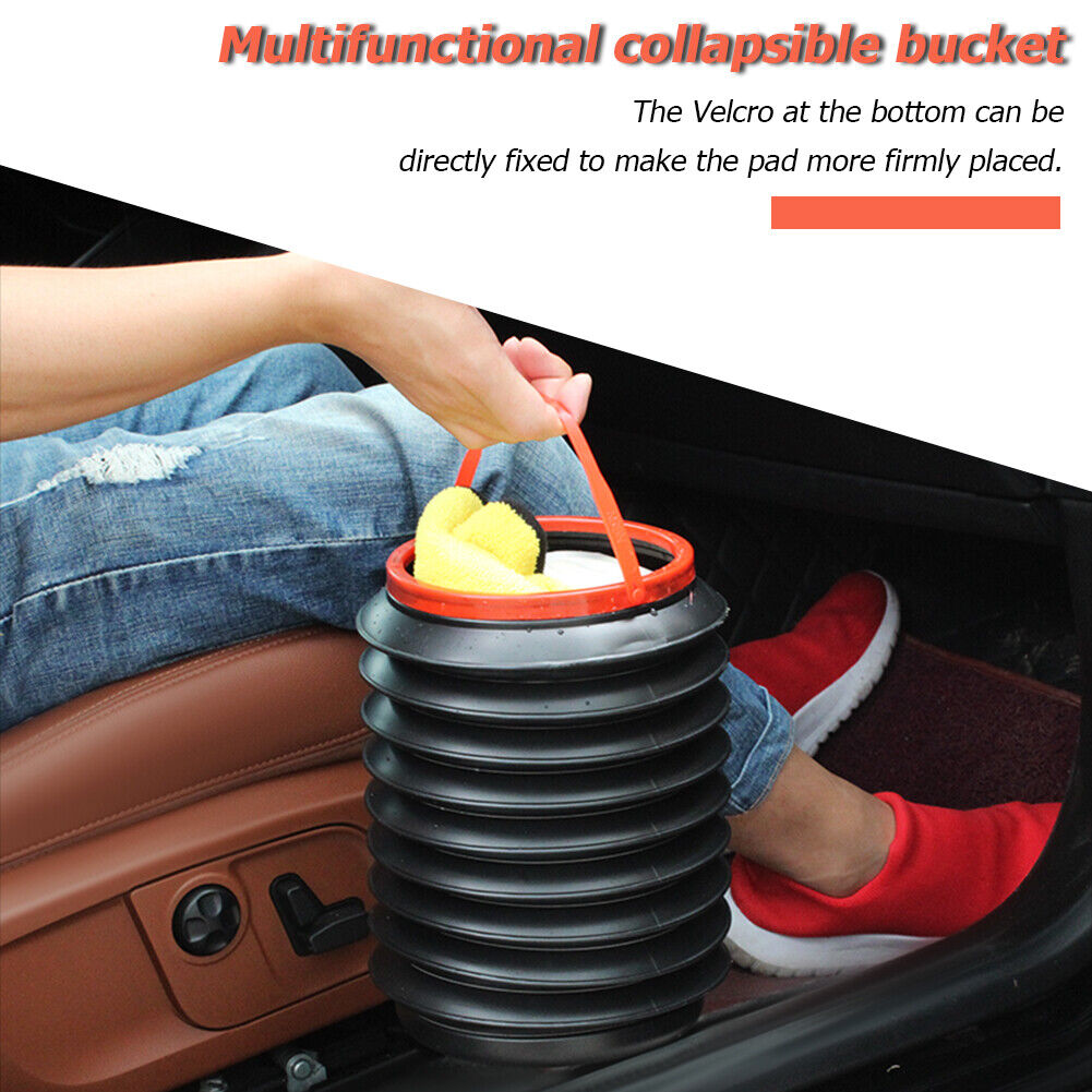 4L Car Folding Trash Collapsible Water Storage Buckets Garbage Container