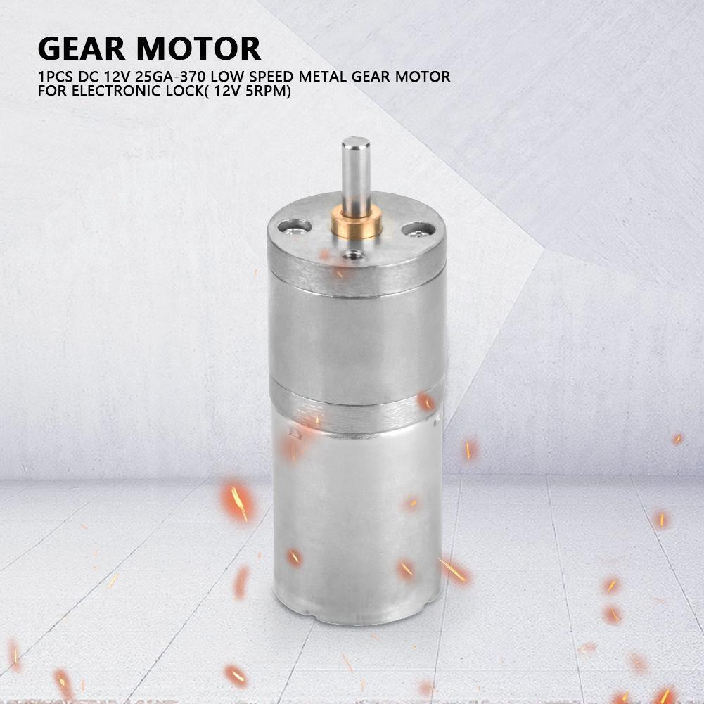 25GA370 Metal Low Speed High Torque Gear Motor DC Gear Reduction (60RPM)