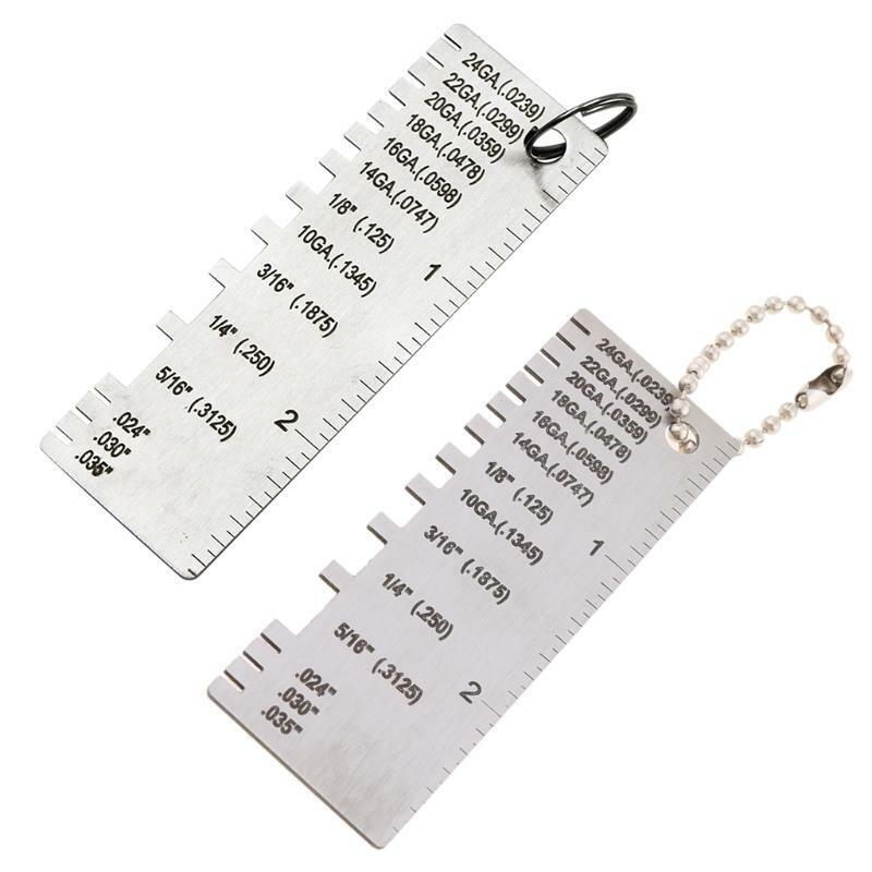 Stainless Steel Thickness Gauge Weld Inspection Ruler Welding Seam Gauge Caliper