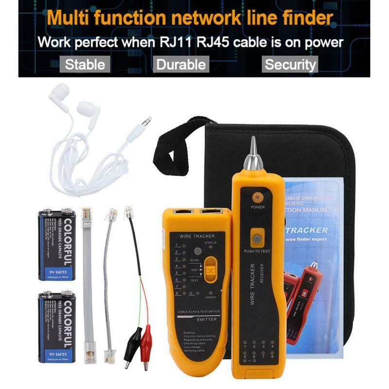 Lan Cable Tester Cat5 Cat6 RJ11 RJ45 Utp Stp Detector Line Locator Tracker Phone