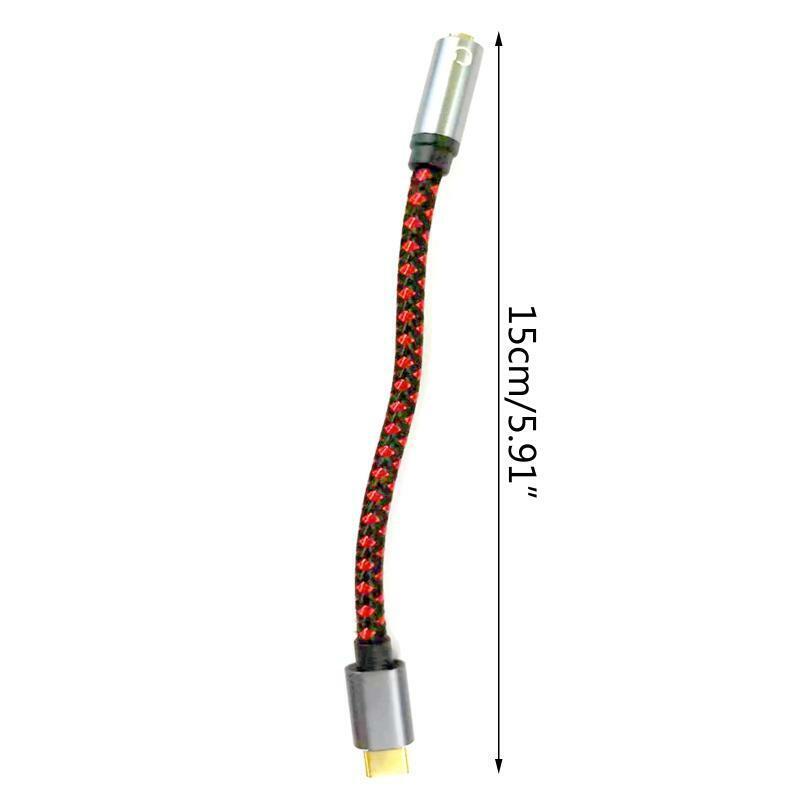 Type C Male To 3.5mm Female Audio Jack Adapter Connecting Cellphones Type C